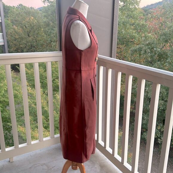 NWT 🎁 Anthropologie  Long MicroSuede Vest/Dress - Picture 3 of 9